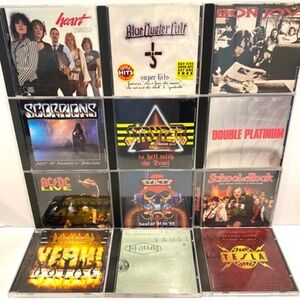Rock Music CD Lot of 12 Y&T, Stryper, Def Leppard, Scorpions, Blue Oyster Cult +